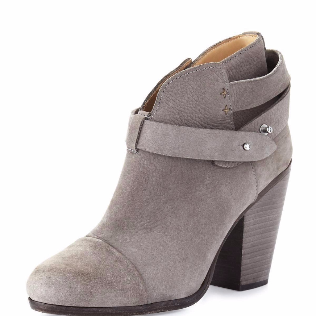 Nib 525 Rag  Bone Harrow Ankle Boots In Granite Suede  Size 36  6